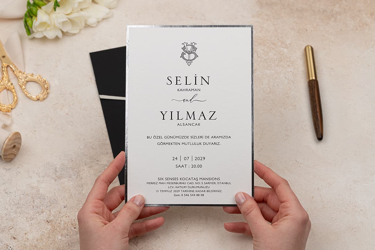 Erdem Davetiye Ümraniye Düğün Davetiyesi – Model 5121